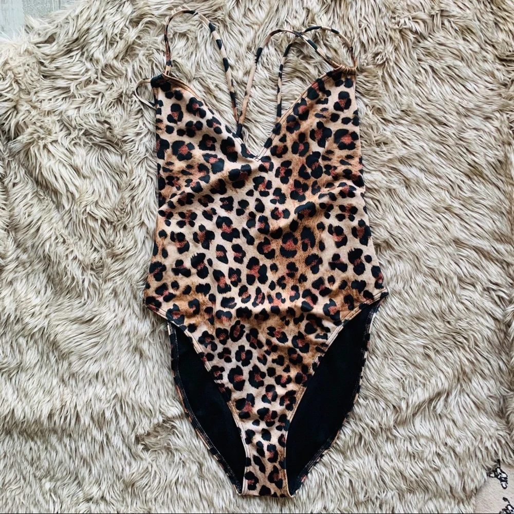 ASOS Vintage High Hip One Piece SWIM Bodysuit Disco 70s
